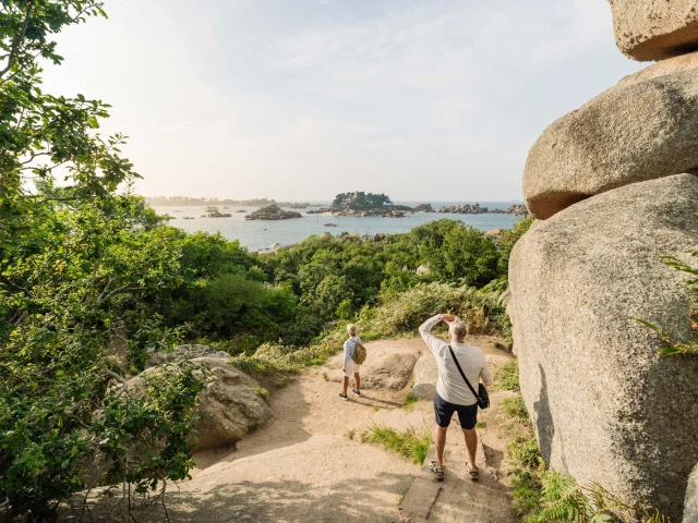 Sentier des Douaniers, Ploumanac'h, Perros-Guirec, Côte de granit rose, 22, cotes d'Armor