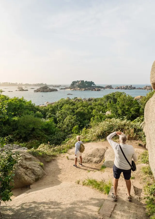 Sentier des Douaniers, Ploumanac'h, Perros-Guirec, Côte de granit rose, 22, cotes d'Armor