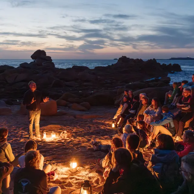 Visite guidée, balade contée, Yann Quéré, OT PERROS-GUIREC