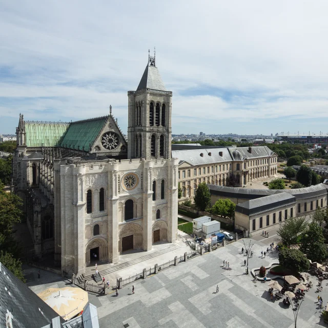 Vue Aerienne Basilique Saint Denis Centre Des Monuments Nationaux