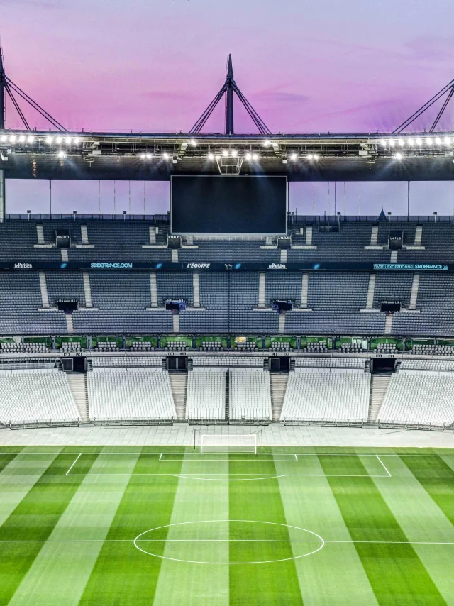 Illustration Stade de France à l'occasion du nouvau logo Bleu Photo : Charly hel