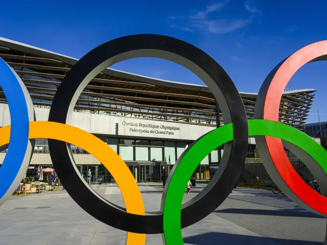 SEINE-SAINT-DENIS (93). SAINT-DENIS. LE CENTRE AQUATIQUE OLYMPIQUE METROPOLE DU GRAND PARIS (PISCINE OLYMPIQUE LORS DES JEUX OLYMPIQUES DE PARIS 2024)
