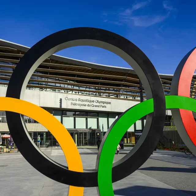 SEINE-SAINT-DENIS (93). SAINT-DENIS. LE CENTRE AQUATIQUE OLYMPIQUE METROPOLE DU GRAND PARIS (PISCINE OLYMPIQUE LORS DES JEUX OLYMPIQUES DE PARIS 2024)