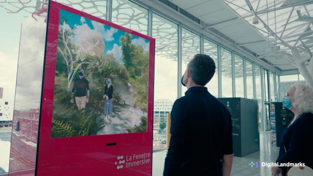 La fenêtre immersive dans le nouveau hall de la gare de Nantes
