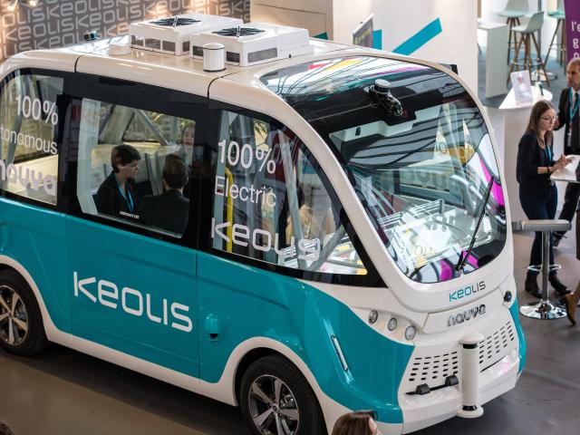 La voiture autonome de Keolis