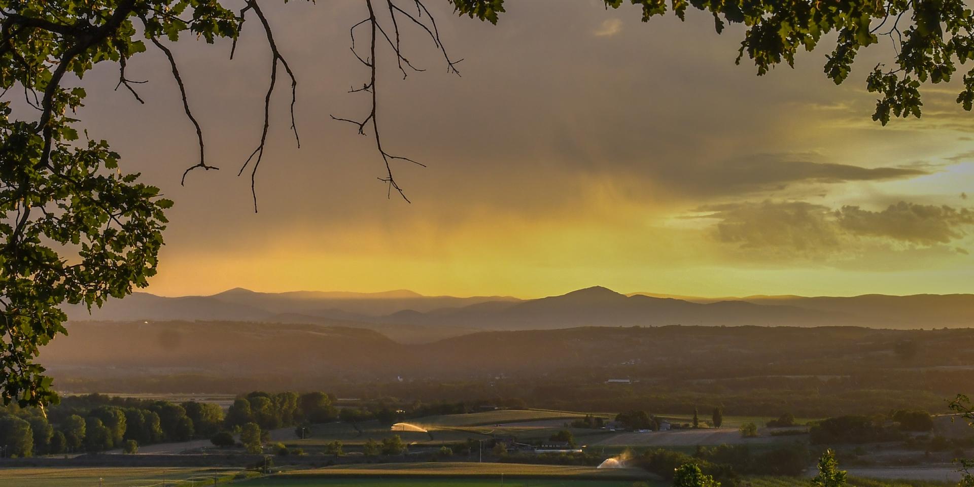 End of summer day in Claveyson