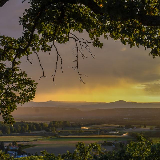 Fin de journée d’été à Claveyson