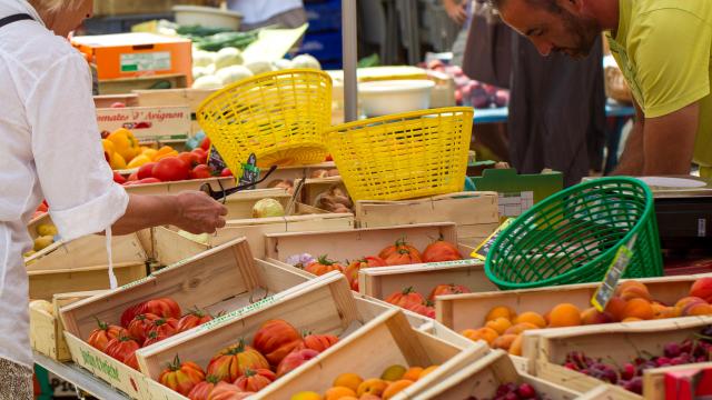 Marché en Drôme