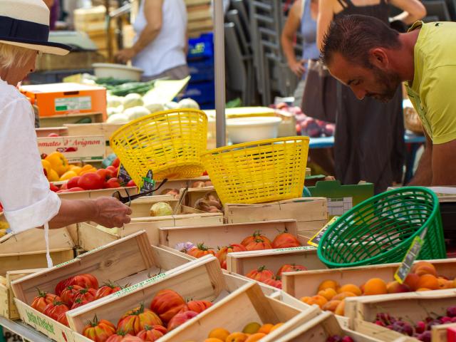 Marché en Drôme
