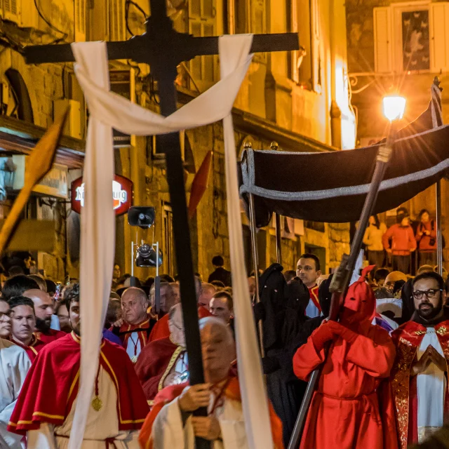 Procession du Catenacciu dans les ruelles de Sartene