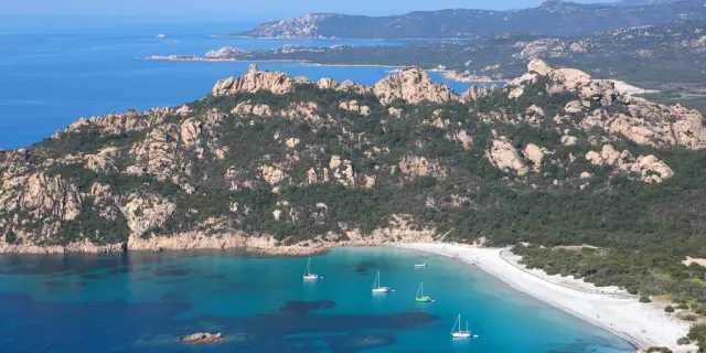 La plage de Roccapina, son Lion et les côtes sauvages du Sartenais