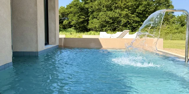 Piscine extérieure en plein maquis Baracci