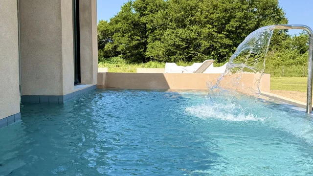 Piscine extérieure en plein maquis Baracci