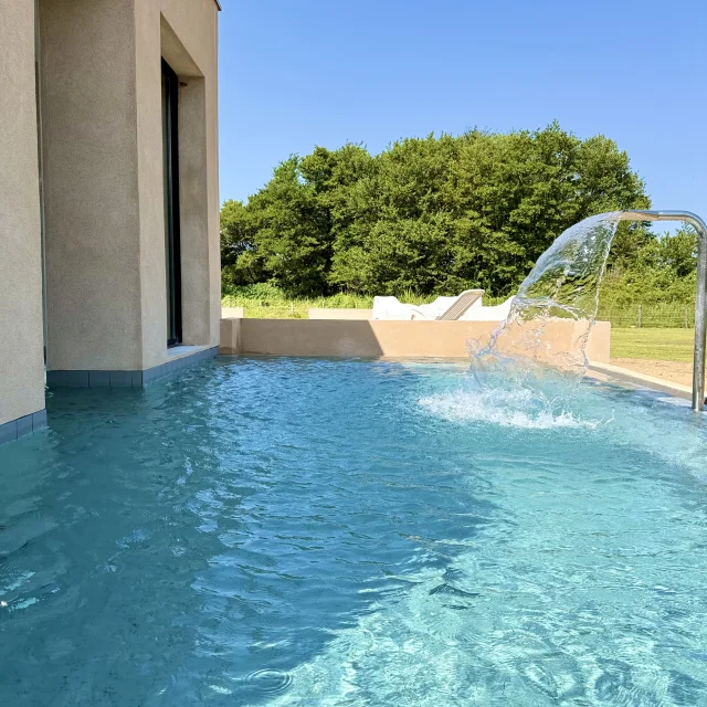 Piscine extérieure en plein maquis Baracci