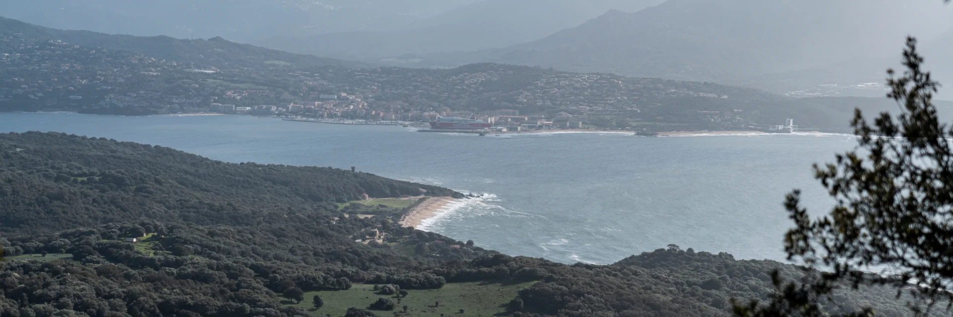 Vue Sur Le Valinco Depuis Le Sentier Mare A Mare Sud