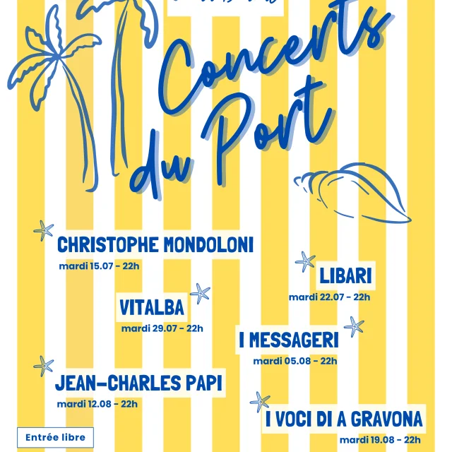 Concerts du Port à Propriano - été 2025