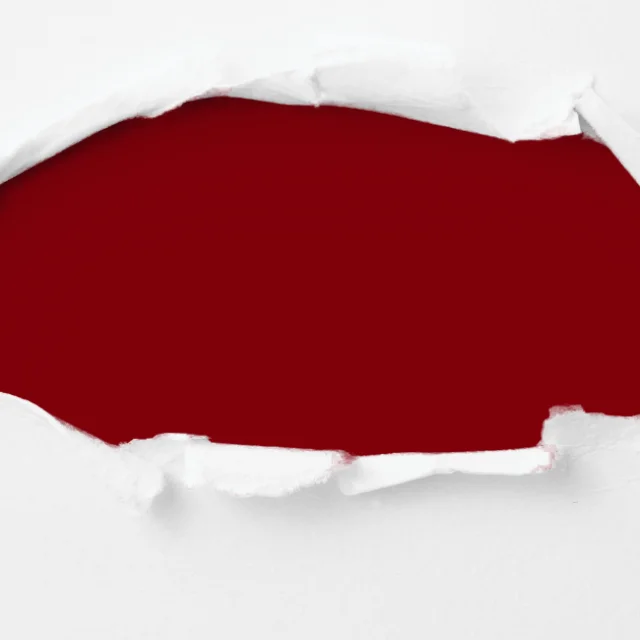 White Red Simple Torn Paper Inspirational Quote Facebook Cover