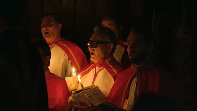 Chants traditionnels de la confrérie de Sartène pendant la semaine Sainte.