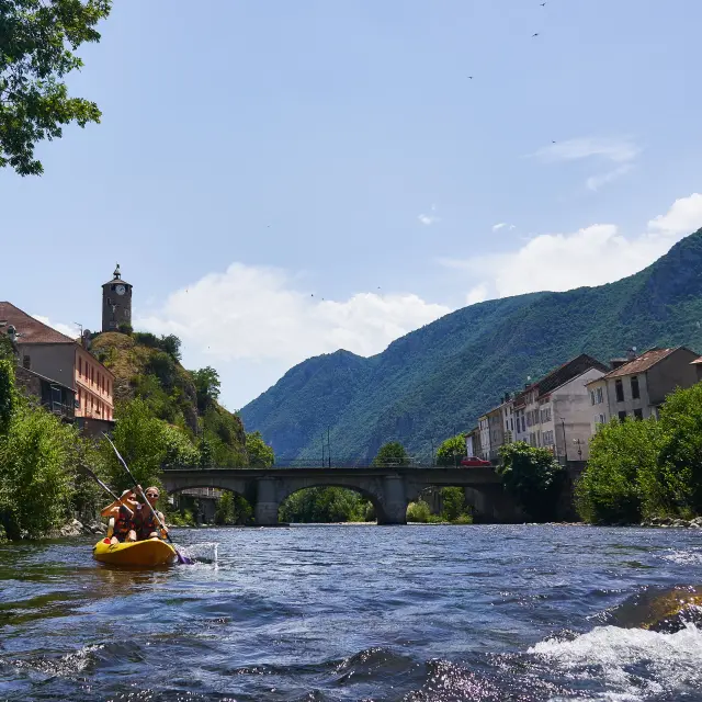 descente de l'Ariège en canoë