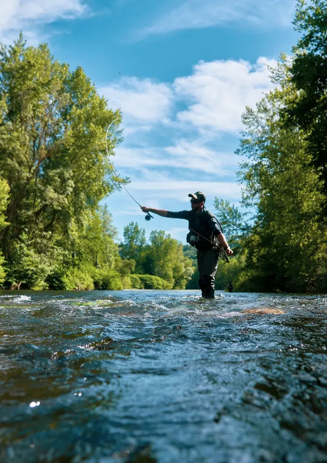 pêcheur sur l'Ariège