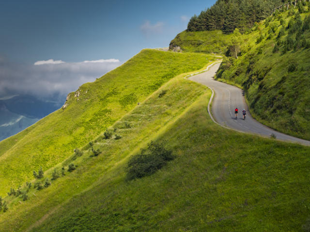 Subida al puerto de Aubisque
