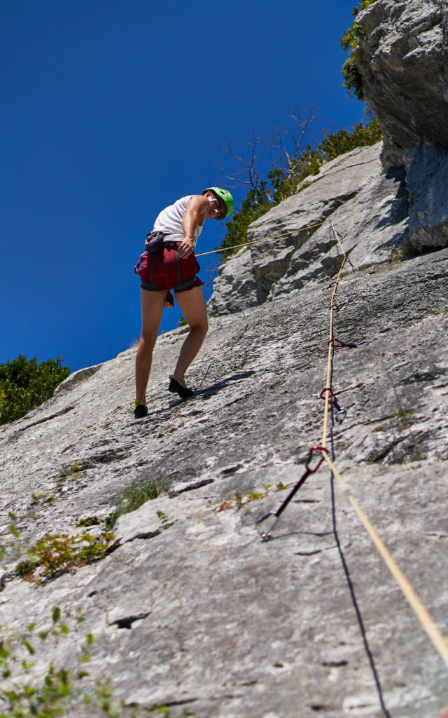 Escalade de la falaise d'arguibelle à Lanne en Baretous
