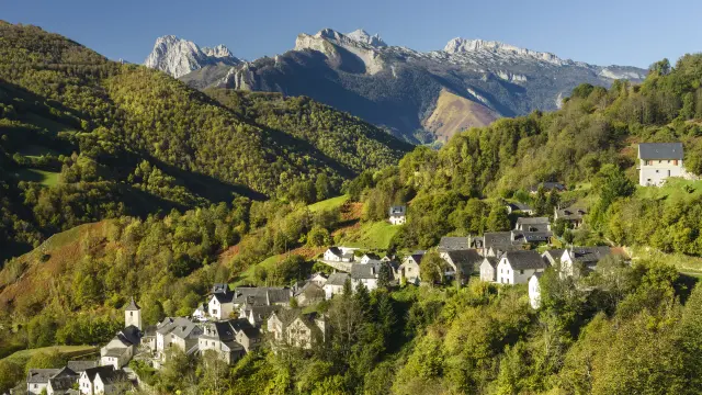 Vue du village d'Aydius