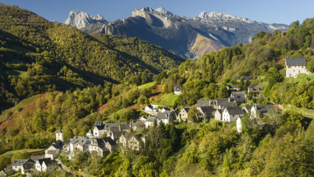 Vue du village d'Aydius