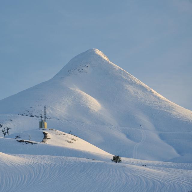 Paysage de neige en Pyrénées Béarnaises
