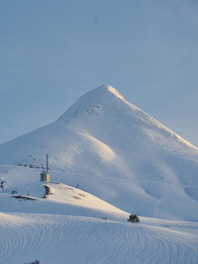 Paysage de neige en Pyrénées Béarnaises