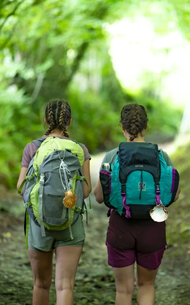 Pelerins Sur Le Chemin De Compostelle