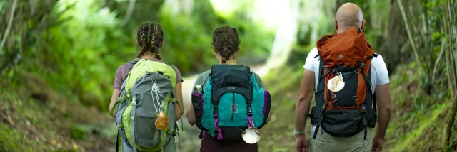 Pelerins Sur Le Chemin De Compostelle