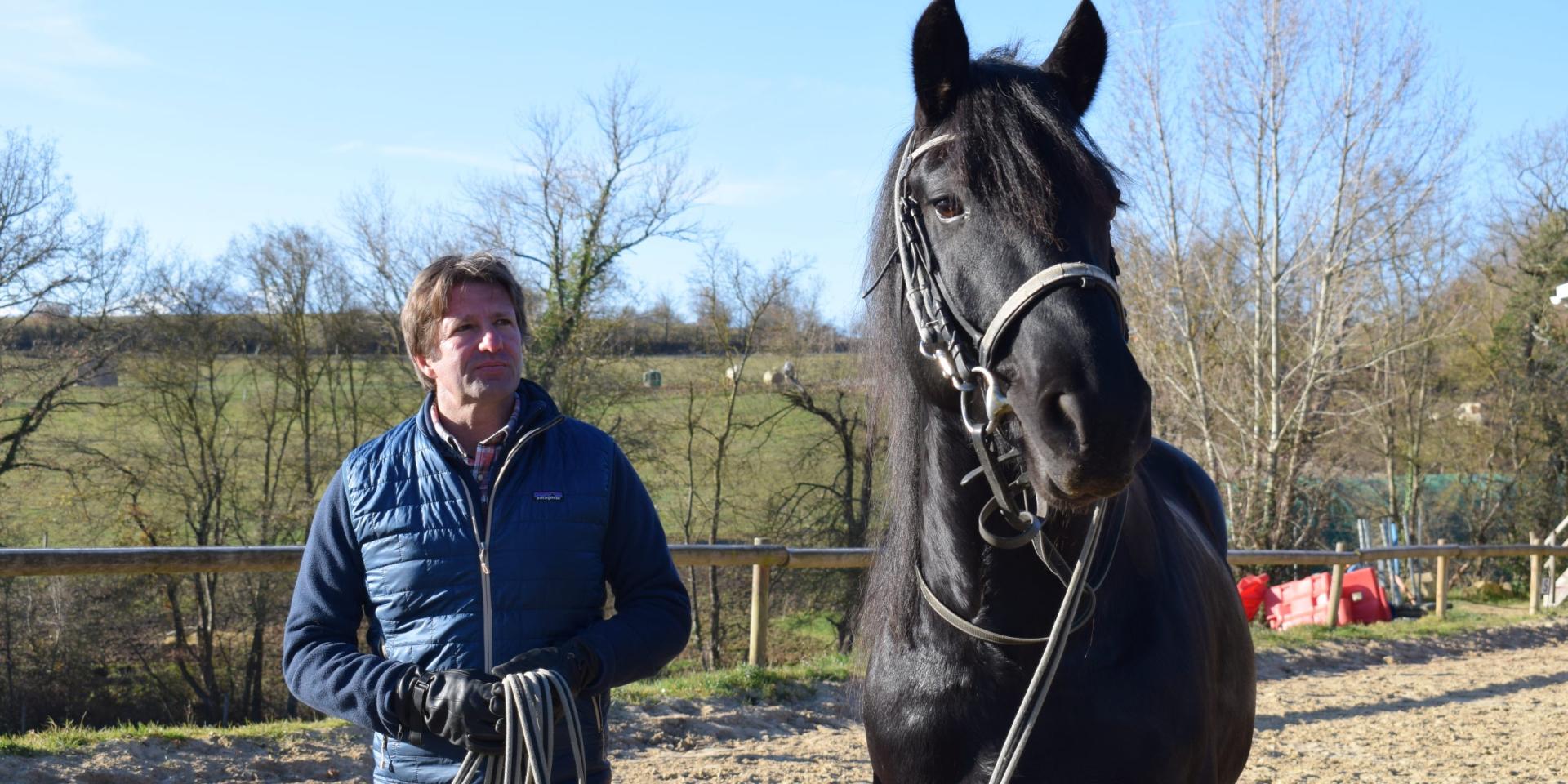 Sylvain Salamero, éleveur de chevaux