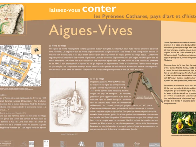 Panneau Patrimoine Aigues Vives