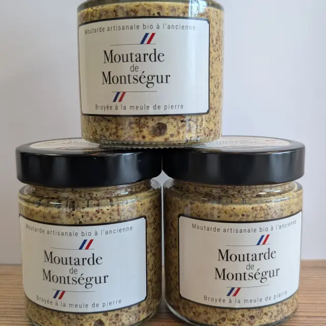Moutarde artisanale bio à l’ancienne 180 g