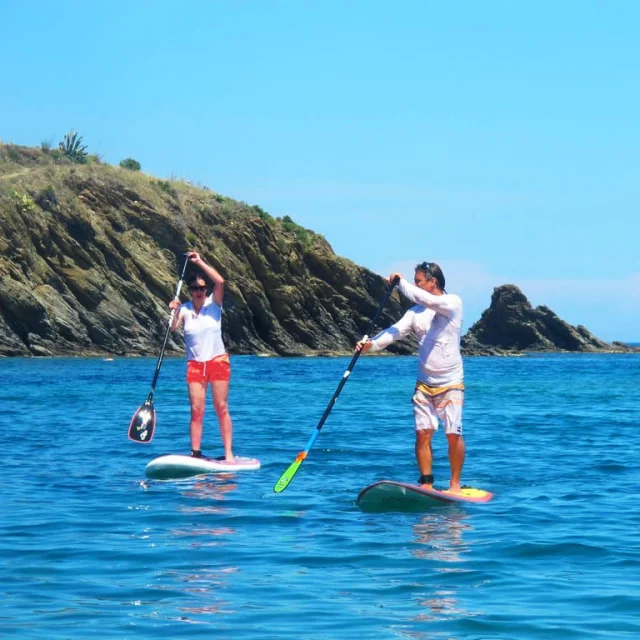 Sup Stand Up Paddle Mer France Moniteur En Action