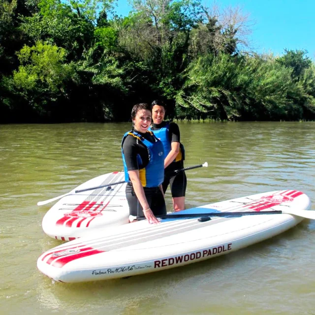Sup Stand Up Paddle Riviere France Beatrice Depart