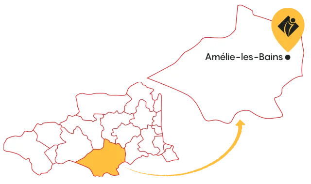 Carte Amelie Les Bains