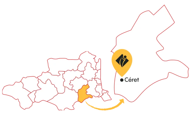 Carte Ceret