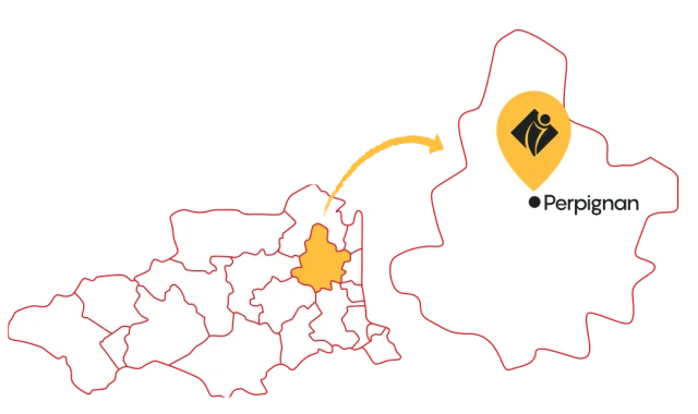 Carte Perpignan