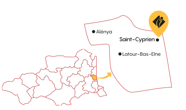 Carte Saint Cyprien