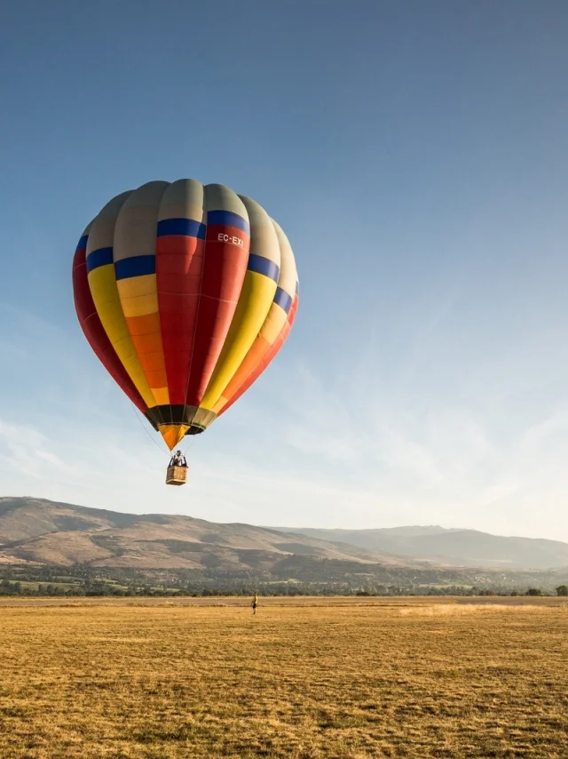 Montgolfière survolant la Cerdagne au départ de l'Aérodrome de Cerdanya