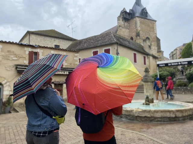 Place Pélissière sous la pluie