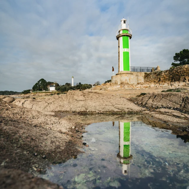 Coq lighthouse at Bénodet in winter