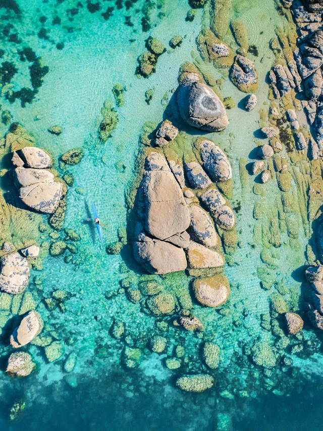 The rocks at the pointe de Mousterlin in Fouesnant