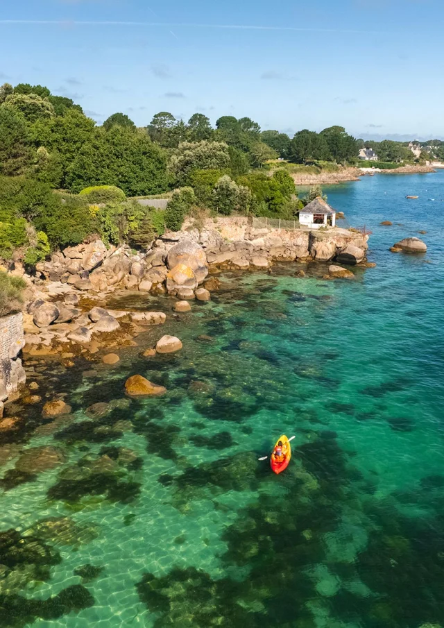 Balade en kayak autour des criques de Beg-Meil