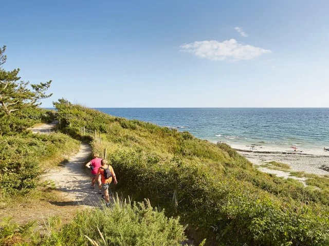 Wandeling op de Gr34 op de Cote De Beg Meil