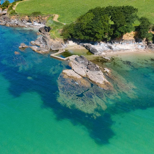 Vue Aerienne De Lanse Saint Laurent A Fouesnant
