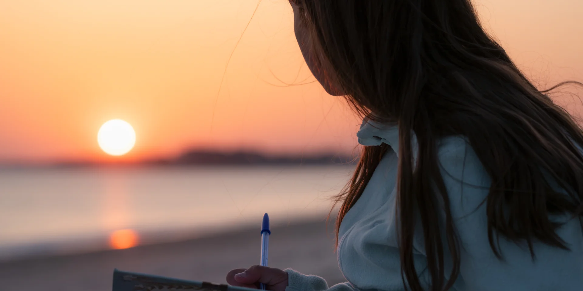 Sunset on Mousterlin beach