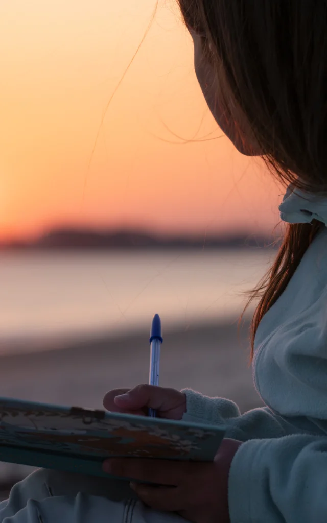 Sunset on Mousterlin beach